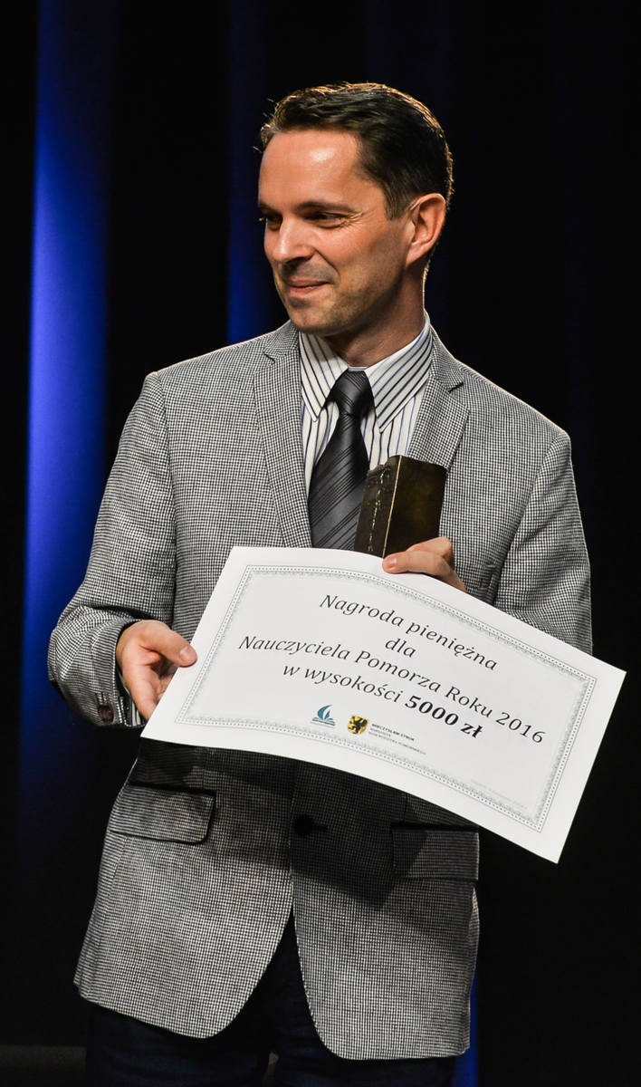 Piotr Sikorski, laureat plebiscytu Nauczyciel Pomorza 2016