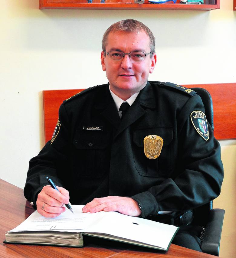 Krzysztof Piekarz, komendant Straży Miejskiej w Rudzie Śląskiej