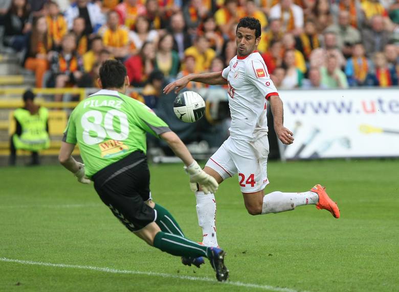 Mehdi Ben Dhifallah w ostatnim meczu Widzewa z Koroną zdobył dwa gole.