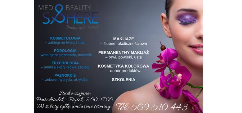 Salon kosmetyczny Med&Beauty Sphere w Krapkowicach