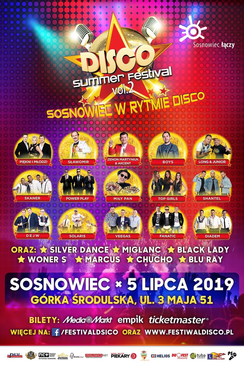 Disco Summer Festival vol.2 Sosnowiec w rytmie Disco już 5 lipca na Górce Środulskiej