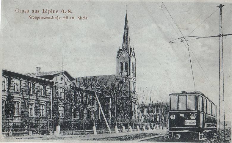 Kościół ewangelicki w Lipinach 1910 rok