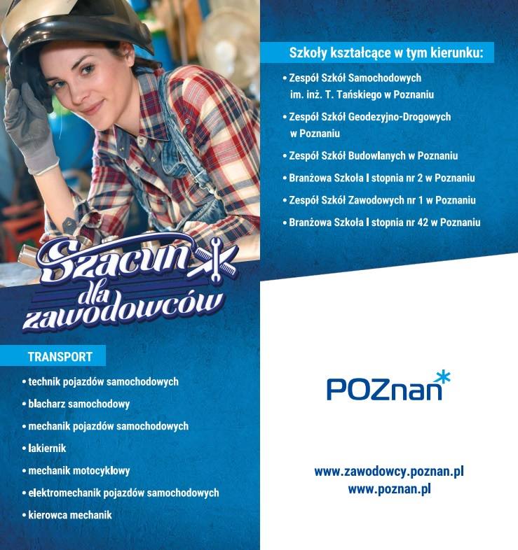 Podczas Areny Zawodów (11 października 2018) na specjalnych wyspach będzie można zapoznać się z profesjami, których można się nauczyć w szkołach aglomeracji poznańskiej. Prezentujemy zawody i umiejętności, które posiądą poszczególni fachowcy w trakcie kształcenia zawodowego w technikach i...