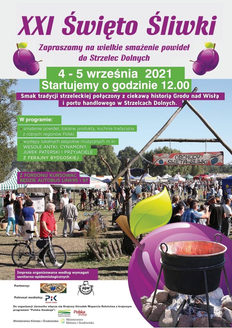 Święto Śliwki w Strzelcach Dolnych kusić będzie tradycją ze smakiem już w ten weekend (4-5.09.2021 r.)