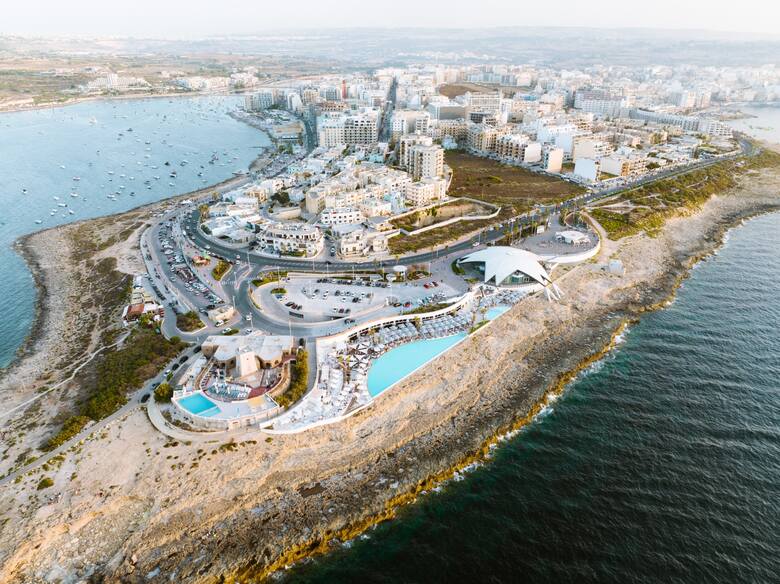 Widok na Maltę z lotu ptaka