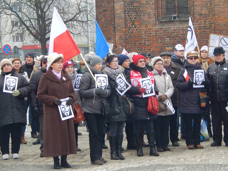 Manifestacja KOD w Gorzowie.