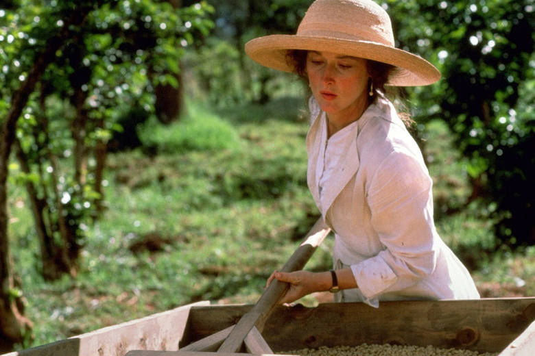 Meryl Streep w filmie "Pożegnanie z Afryką" (1985)