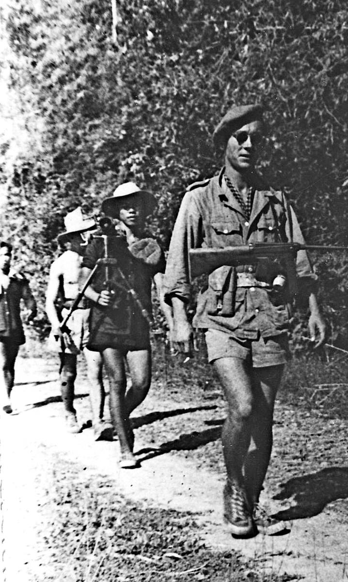 Zygmunt Jatczak na patrolu w Cu Chi. 1951 r. 