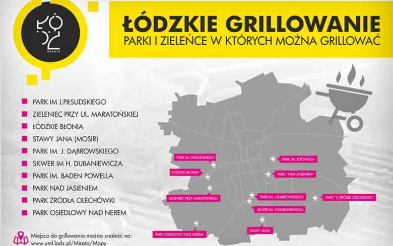 Gdzie legalnie grillować w Łodzi? Miasto udostępniło mapę miejsc do grillowania [LISTA, MAPA]. Rozpoczynamy sezon grillowy.