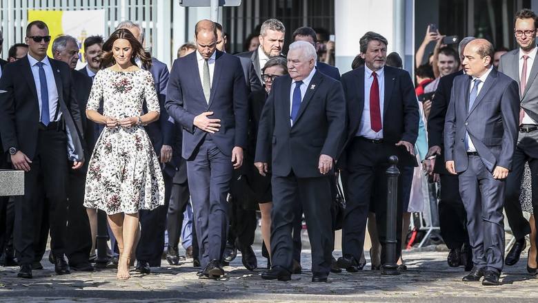 Spotkanie Kate i Williama z Lechem Wałęsą, 18.07.2017
