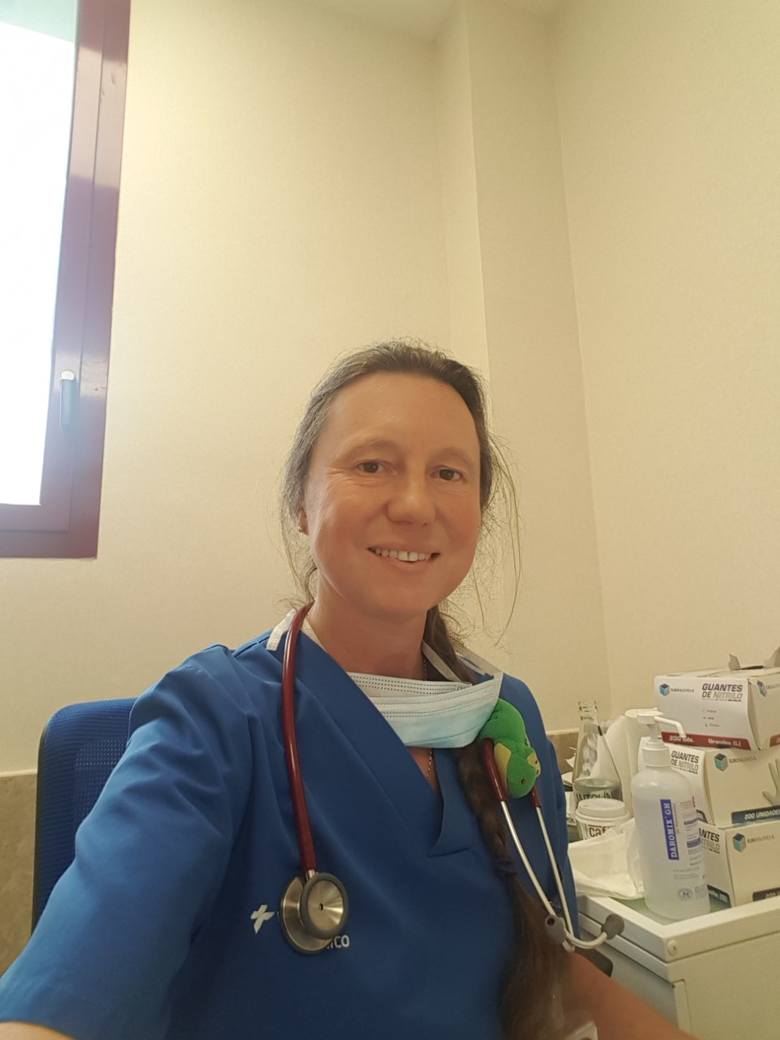 Dr Sabina Olex-Condor, polska lekarka pracująca na co dzień w szpitalu w Hiszpanii.