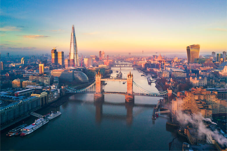 Wieczorna panorama Londynu