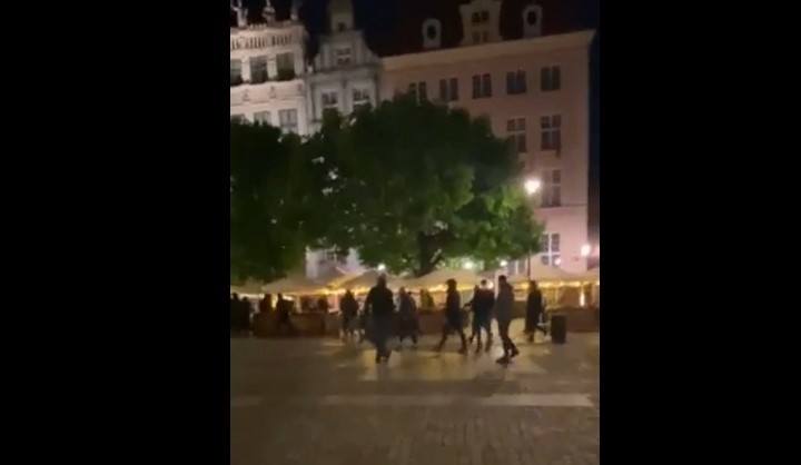 Incydent pseudokiboli w centrum Gdańska we wtorek, 25.05.2021 r.