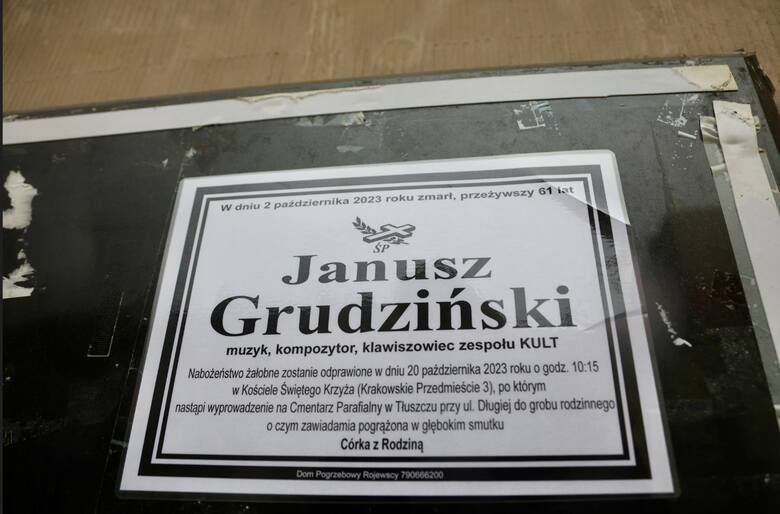 Pogrzeb Janusza Grudzińskiego. Ostatnie pożegnanie klawiszowca legendarnego zespołu KULT