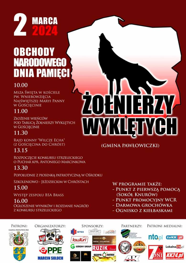 Obchody Narodowego Dnia Pamięci Żołnierzy Wyklętych 2024. Wyjątkowe wydarzenia w gminie Pawłowiczki