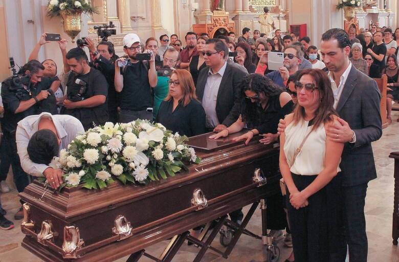 Pogrzeb zamordowanej kandydatki na burmistrz miasta Celaya w stanie Guanajuato, Giseli Gaytan