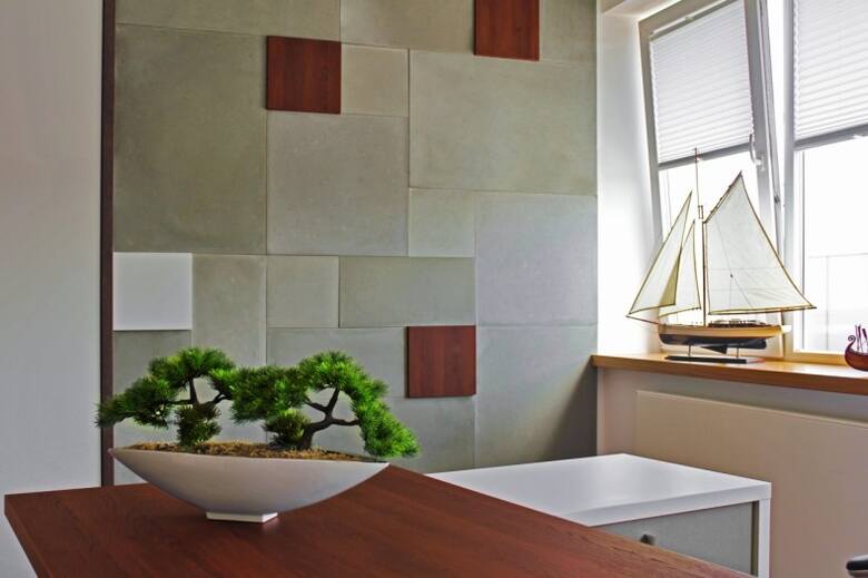 Panele z betonu sprawdzą się we wnętrzach minimalistycznych i w loftach.