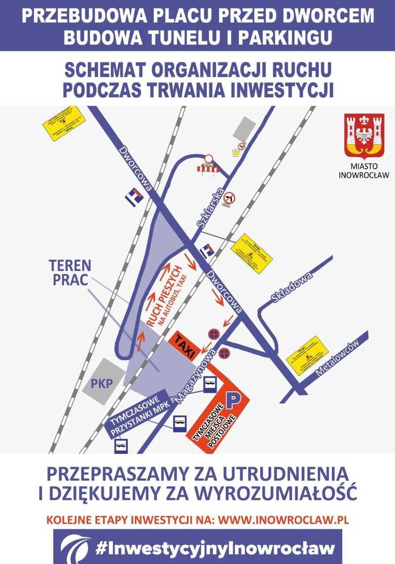 Uwaga! Ważna informacja dla korzystających z dworca PKP Inowrocław
