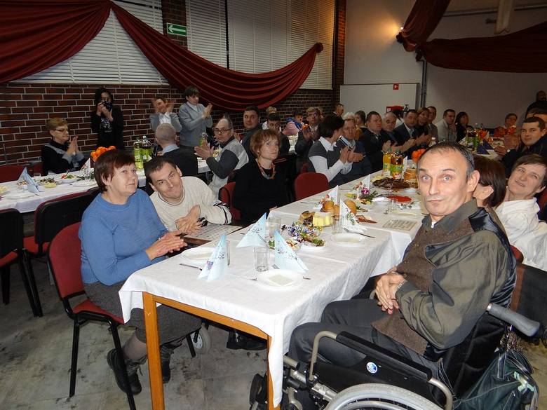 Spotkanie wigilijne Warsztatów Terapii Zajęciowej w Skierniewicach