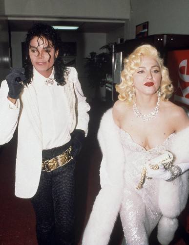Michael Jackson i Madonna na 63. gali rozdania Oscarów w 1991 r.
