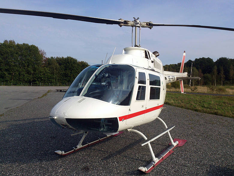 Bell 206 Jet Ranger. Helikopter użyty w czasie napadu