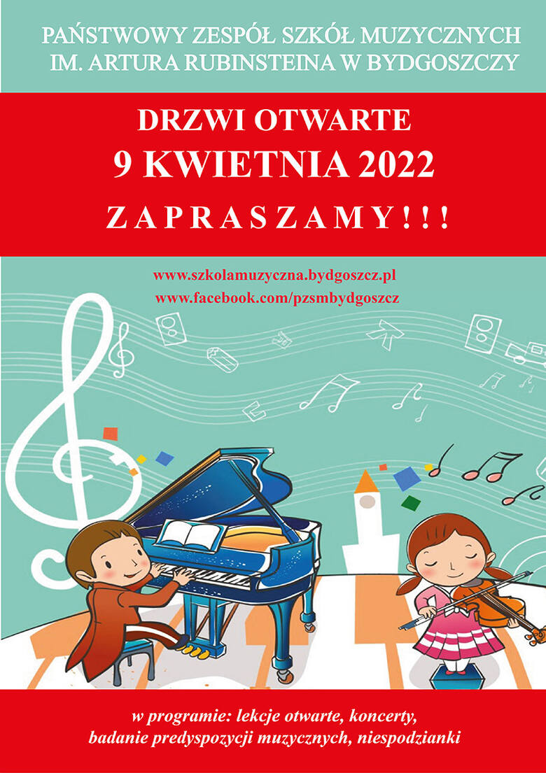Szkoła muzyczna w Bydgoszczy rekrutuje i zaprasza kandydatów na drzwi otwarte 