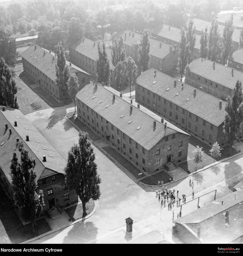 Tereny Muzeum Auschwitz przed 50 laty