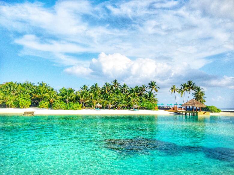 Rajska plaża na Malediwach 
