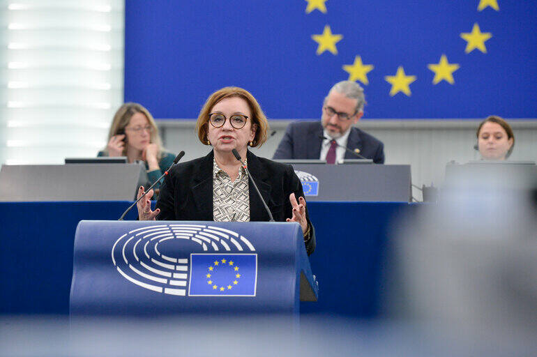 Anna Zalewska na forum Parlamentu Europejskiego