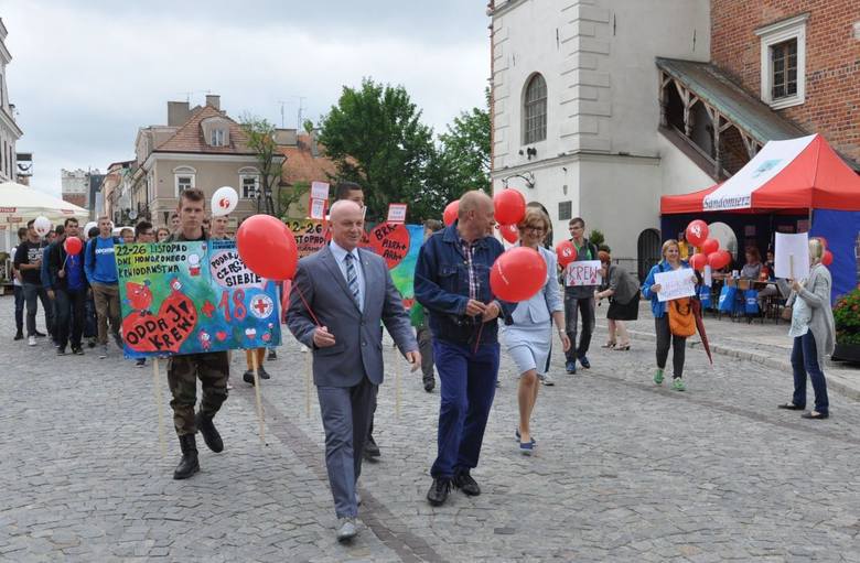 Promowali ideę krwiodawstwa w Sandomierzu