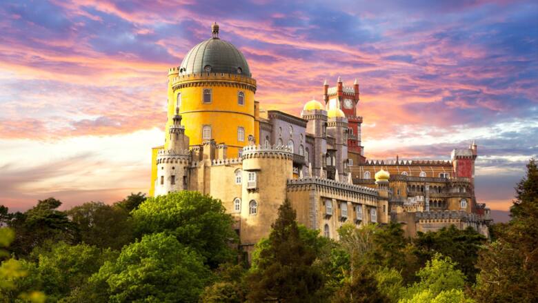 Pałac w Sintrze w Portugalii