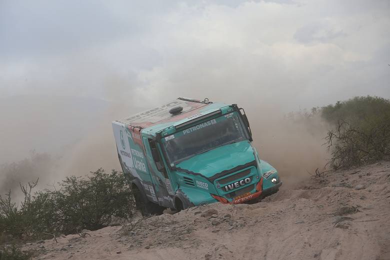 Darek Rodewald w Rajdzie Dakar 2017. Jego załoga zajęła 3. miejsce w kategorii ciężarówek.