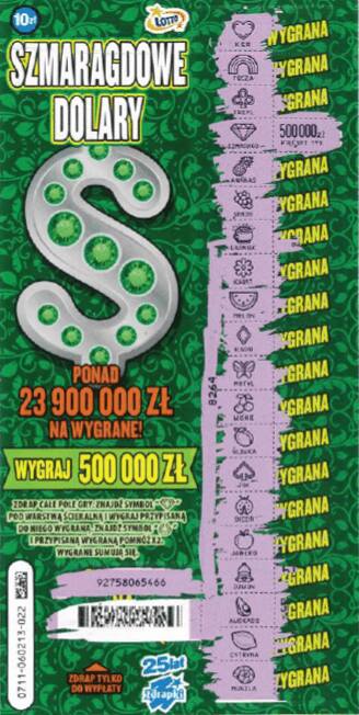 Ten los dał wygraną w wysokości pół miliona złotych bydgoszczaninowi, który wykupił zdrapkę 17 stycznia w jednej z kolektur Lotto.
