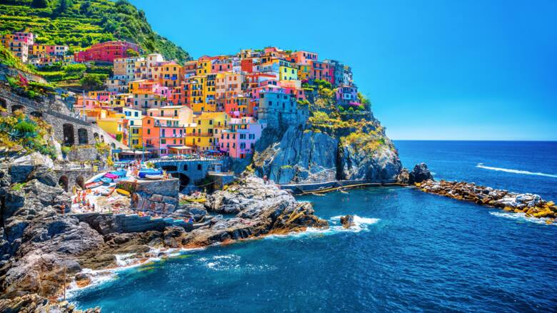 Jedno z miasteczek Cinque Terre we Włoszech