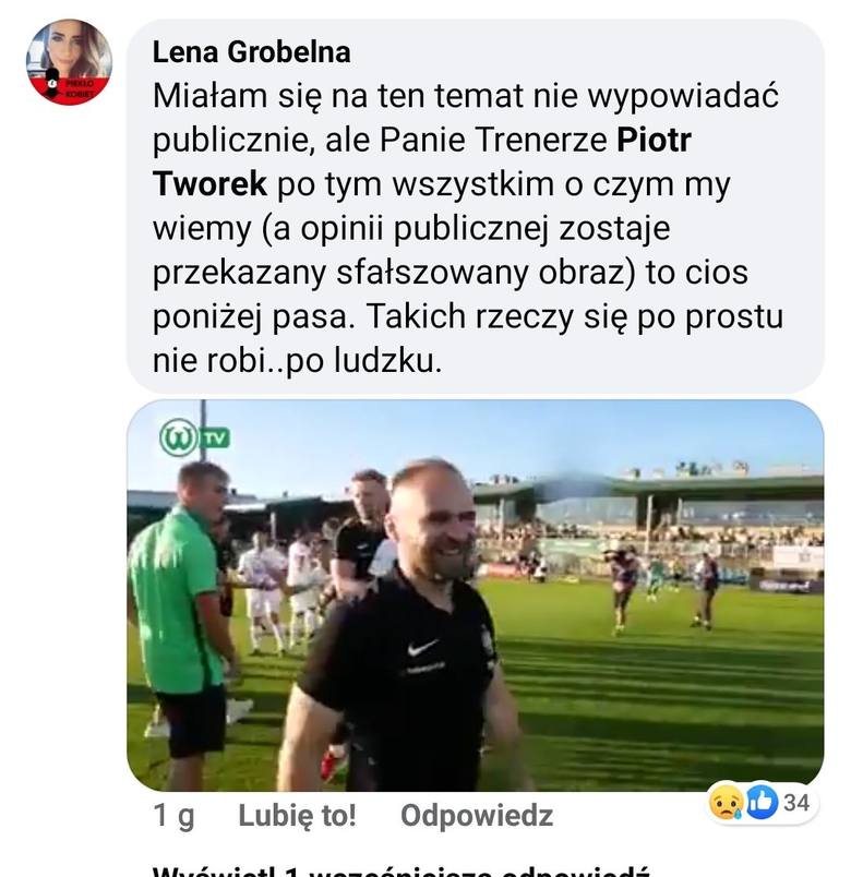 Komentarz żony Michała Grobelnego po ogłoszeniu oficjalnego komunikatu klubu o odejściu 30-letniego piłkarza.