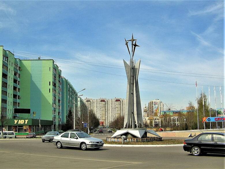 Ulica w mieście Krasnoznamiensk