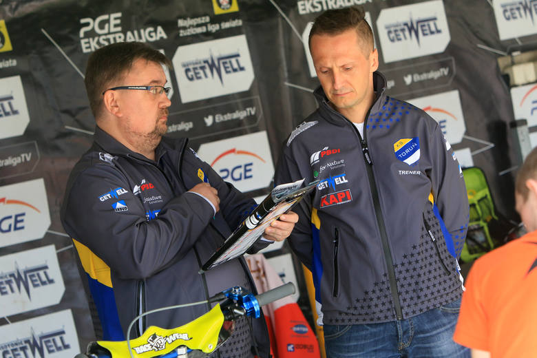Sztab szkoleniowy Get Wellu - Jacek Gajewski (z lewej) i Robert Kościecha.