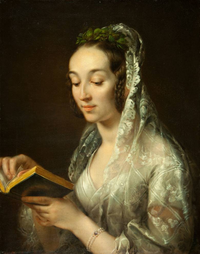 Portret żony Rafała Hadziewicza, Anastazji w stroju ślubnym