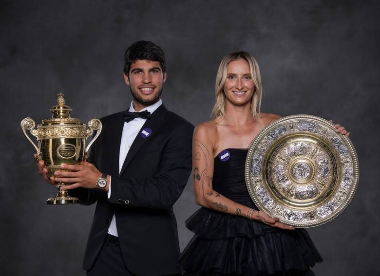 Mistrzowie Wimbledonu 2023 – Carlos Alcaraz i Marketa Vondroušova