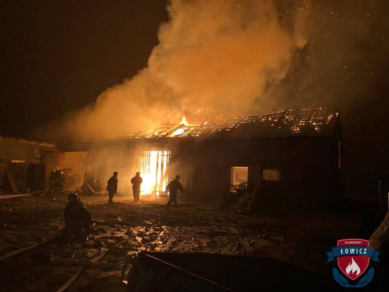 Pożar stodoły w Natolinie Kiernoskim pod Łowiczem. Ogień zabrał 80,8 tys. zł [ZDJĘCIA]
