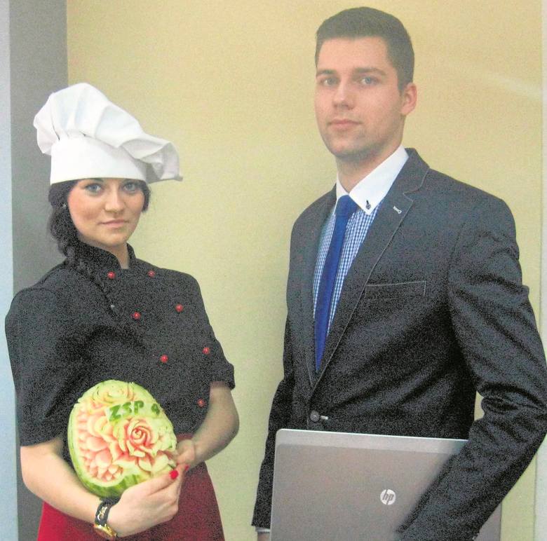 Justyna Chorążyk i Dawid Dukowski z „Spożywczaka” promowali gastronomię i logistykę.