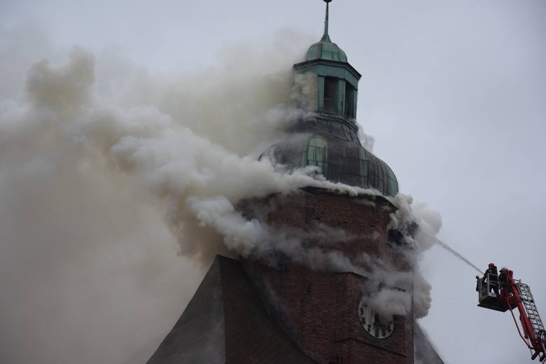 Pożar katedry w Gorzowie 