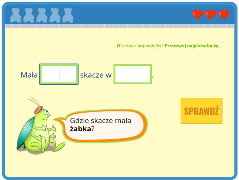 screen z PisuPisu.pl z zadaniem pisemnym