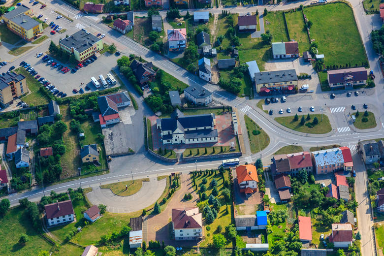 Panorama miejscowości Rutki-Kossaki