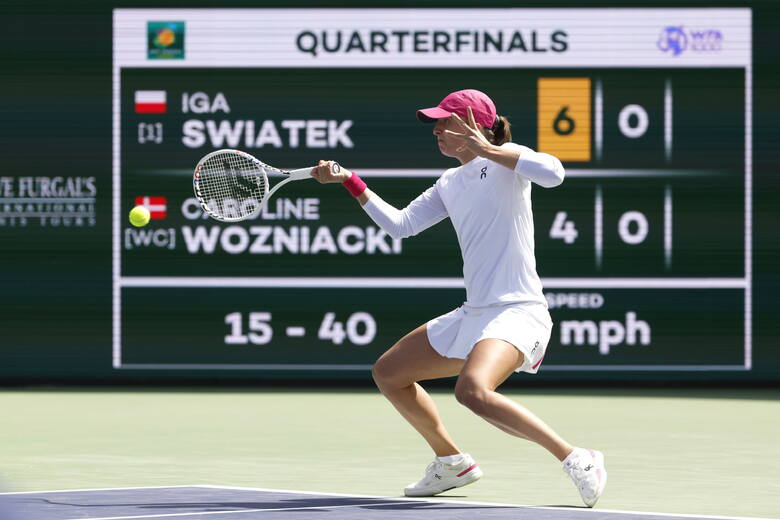 Iga Świątek odprawiła Caroline Wozniacką w ćwierćfinale PNB Paris Open w Indian Wells