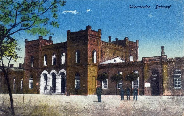 Dworzec około 1915 roku