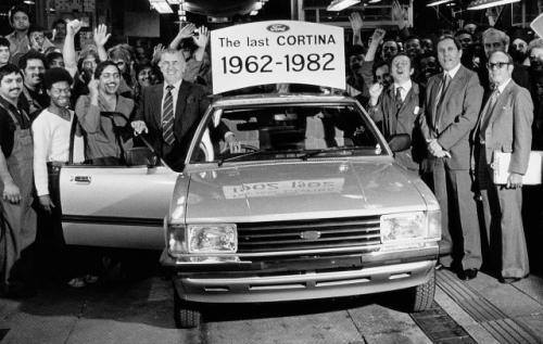 Fot. Ford: Ostatnia Cortina zjechała z taśmy w 1982 roku po wyprodukowaniu ogółem przeszło 4,3 mln egzemplarzy. Ford zastąpił Cortinę Sierrą