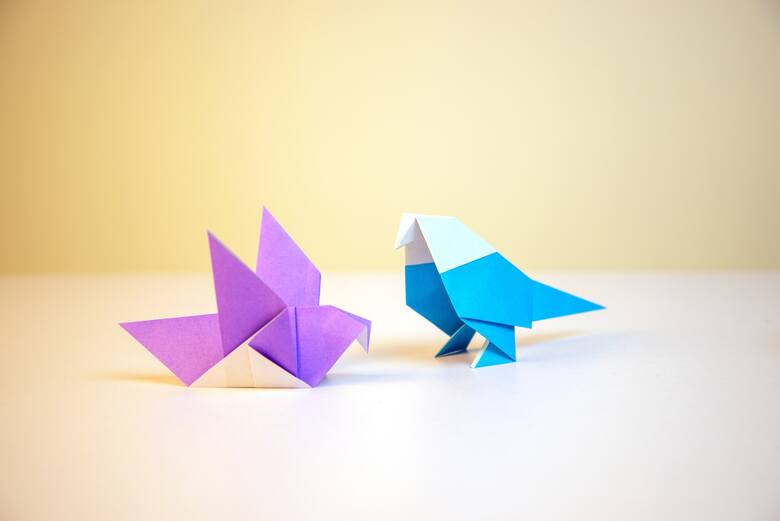 ptaszki z origami