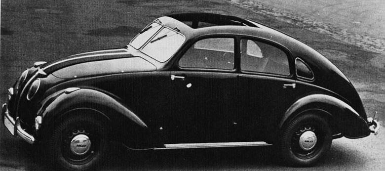 Adler 10 - 2.5 Liter z roku 1938. Jego produkcję z pewnością przygotowywano już w 1936 roku, gdy inż. Panczakiewicz  pracował nad swoim projektem źródło: