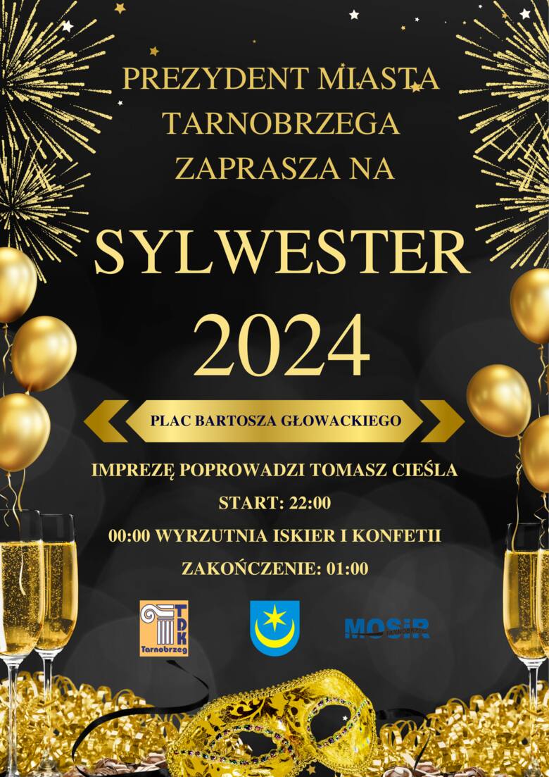 Sylwester 2023 w Tarnobrzegu. Będzie szampańska zabawa taneczna na Placu Bartosza Głowackiego